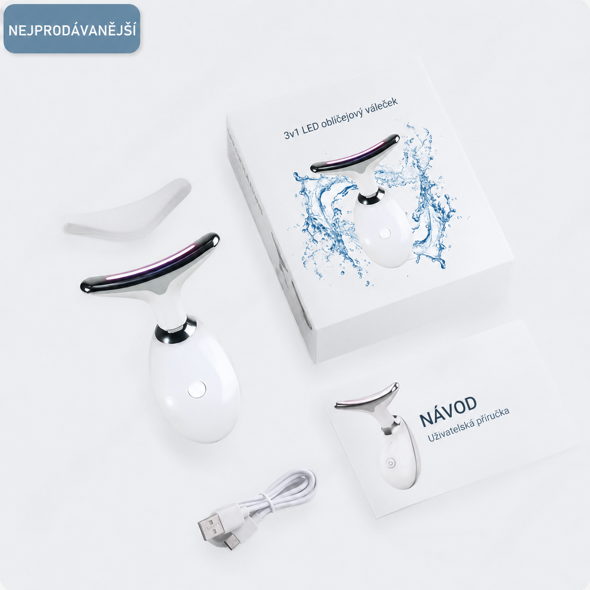 Skinova™ Sculpt 3v1 – LED přístroj pro pevnější a zářivější pleť